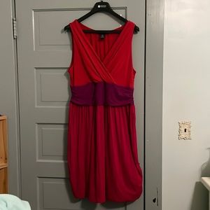 Lane Bryant color block sleeveless dress